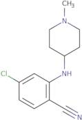 4-Chloro-2-[(1-methylpiperidin-4-yl)amino]benzonitrile