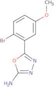 5-(2-Bromo-5-methoxyphenyl)-1,3,4-oxadiazol-2-amine
