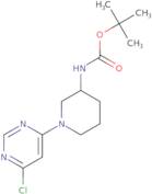 tert-Butyl N-[1-(6-chloropyrimidin-4-yl)piperidin-3-yl]carbamate