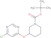 3-(6-Chloro-pyrimidin-4-yloxy)-piperidine-1-carboxylic acid tert-butyl ester