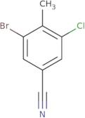 3-Bromo-5-chloro-4-methylbenzonitrile