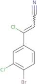 3-(4-Bromo-3-chlorophenyl)-3-chloroprop-2-enenitrile