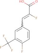 2-Fluoro-3-[4-fluoro-3-(trifluoromethyl)phenyl]prop-2-enoic acid