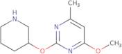 4-Methoxy-6-methyl-2-(piperidin-3-yloxy)pyrimidine