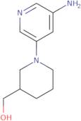 (1-(5-Aminopyridin-3-yl)piperidin-3-yl)methanol