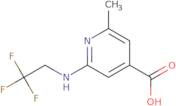 2-Methyl-6-[(2,2,2-trifluoroethyl)amino]pyridine-4-carboxylic acid