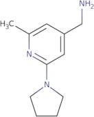 [2-Methyl-6-(pyrrolidin-1-yl)pyridin-4-yl]methanamine