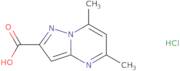 5,7-Dimethylpyrazolo[1,5-a]pyrimidine-2-carboxylic acid hydrochloride