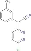 2-(6-Chloropyridazin-3-yl)-2-(M-tolyl)acetonitrile