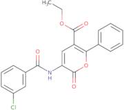 Ethyl 3-[(3-chlorobenzoyl)amino]-2-oxo-6-phenyl-2H-pyran-5-carboxylate