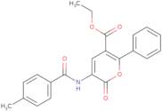 Ethyl 3-[(4-methylbenzoyl)amino]-2-oxo-6-phenyl-2H-pyran-5-carboxylate