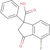 4-Fluoro-3-oxo-1-phenyl-2,3-dihydro-1H-indene-1-carboxylic acid