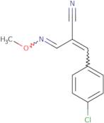 (2Z)-3-(4-Chlorophenyl)-2-[(1E)-(methoxyimino)methyl]prop-2-enenitrile