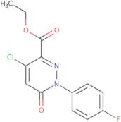 Ethyl 5-chloro-2,3-dihydro-2-(4-fluorophenyl)pyridazin-3-one-6-carboxylate