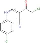 (2Z)-4-Chloro-2-{[(4-chlorophenyl)amino]methylidene}-3-oxobutanenitrile