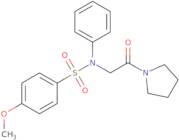 4-Methoxy-N-[2-oxo-2-(1-pyrrolidinyl)ethyl]-N-phenylbenzenesulfonamide