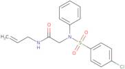 N-Allyl-2-{[(4-chlorophenyl)sulfonyl]anilino}acetamide