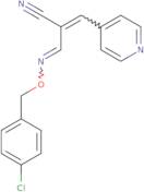 (2Z)-2-[(1E)-{[(4-Chlorophenyl)methoxy]imino}methyl]-3-(pyridin-4-yl)prop-2-enenitrile