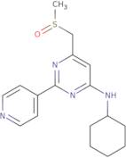 N-Cyclohexyl-6-[(methylsulfinyl)methyl]-2-(4-pyridinyl)-4-pyrimidinamine