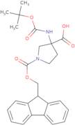 3-{[(tert-Butoxy)carbonyl]amino}-1-[(9H-fluoren-9-ylmethoxy)carbonyl]pyrrolidine-3-carboxylic acid