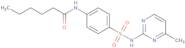 N-(4-{[(4-Methyl-2-pyrimidinyl)amino]sulfonyl}phenyl)hexanamide