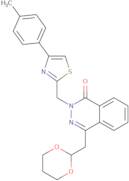 4-(1,3-Dioxan-2-ylmethyl)-2-[[4-(4-methylphenyl)-2-thiazolyl]methyl]-1(2H)-phthalazinone