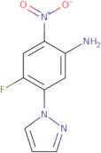 4-Fluoro-2-nitro-5-(1H-pyrazol-1-yl)aniline