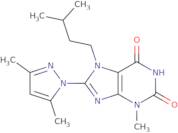 8-(3,5-Dimethyl-1H-pyrazol-1-yl)-7-isopentyl-3-methyl-1H-purine-2,6(3H,7H)-dione