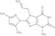 7-Allyl-8-(3,5-dimethyl-1H-pyrazol-1-yl)-3-methyl-1H-purine-2,6(3H,7H)-dione