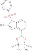 2-Methyl-1-(phenylsulfonyl)-4-(4,4,5,5-tetramethyl-1,3,2-dioxaborolan-2-yl)-1H-pyrrolo[2,3-b]pyridine