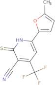 6-(5-Methylfuran-2-yl)-2-sulfanyl-4-(trifluoromethyl)pyridine-3-carbonitrile