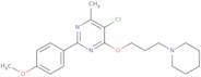 5-​Chloro-​2-​(4-​methoxyphenyl)​-​4-​methyl-​6-​[3-​(1-​piperidinyl)​propoxy]​-pyrimidine