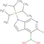 {5-Fluoro-1-[tris(propan-2-yl)silyl]-1H-pyrrolo[2,3-c]pyridin-4-yl}boronic acid