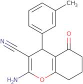 2-Amino-4-(3-methylphenyl)-5-oxo-5,6,7,8-tetrahydro-4H-chromene-3-carbonitrile