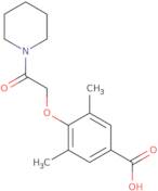 3,5-Dimethyl-4-[2-oxo-2-(piperidin-1-yl)ethoxy]benzoic acid