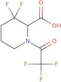 3,3-difluoro-1-(trifluoroacetyl)piperidine-2-carboxylic acid