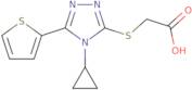 2-{[4-Cyclopropyl-5-(thiophen-2-yl)-4H-1,2,4-triazol-3-yl]sulfanyl}acetic acid
