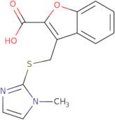 3-{[(1-Methyl-1H-imidazol-2-yl)sulfanyl]methyl}-1-benzofuran-2-carboxylic acid