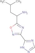 3-Methyl-1-[3-(4H-1,2,4-triazol-3-yl)-1,2,4-oxadiazol-5-yl]butan-1-amine