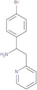 1-(4-Bromophenyl)-2-(pyridin-2-yl)ethan-1-amine