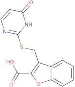 3-{[(4-Hydroxypyrimidin-2-yl)sulfanyl]methyl}-1-benzofuran-2-carboxylic acid