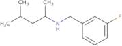 N-[(3-Fluorophenyl)methyl]-4-methylpentan-2-amine