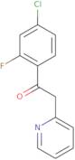 1-(4-Chloro-2-fluorophenyl)-2-(pyridin-2-yl)ethan-1-one