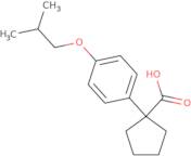 1-[4-(2-Methylpropoxy)phenyl]cyclopentane-1-carboxylic acid