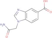 1-(Carbamoylmethyl)-1H-1,3-benzodiazole-5-carboxylic acid