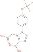 5-(Carboxymethyl)-1-[4-(trifluoromethoxy)phenyl]-1H-1,2,3-triazole-4-carboxylic acid