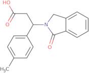 3-(4-Methylphenyl)-3-(1-oxo-2,3-dihydro-1H-isoindol-2-yl)propanoic acid