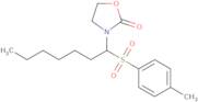 3-{1-[(4-Methylphenyl)sulfonyl]heptyl}-1,3-oxazolan-2-one