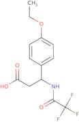 3-(4-Ethoxyphenyl)-3-(2,2,2-trifluoroacetamido)propanoic acid