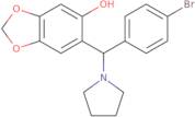 6-[(4-Bromophenyl)(1-pyrrolidinyl)methyl]-1,3-benzodioxol-5-ol